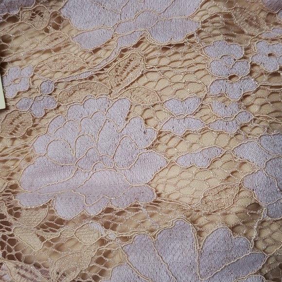 Monteau NWT Floral Lace Ruffle Cap Sleeve Lined Top, Small - Picture 7 of 7